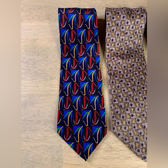 VTG 90s Cocktail Collection Silk Ties Lot 3 MARTINI‎ TEQUILA SCOTCH Art To Wear - Picture 2 of 14